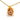 Handmade Porcelain Pendant Necklace – 22K Gold Botanical Design
