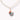 Porcelain Pendant Necklace – Red Poppy & 22K Gold Lustre BitaJewells