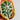 Single green botanical relief porcelain earring with gold edge and hook held in hand