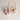 White Botanical Flower Earrings - image 4