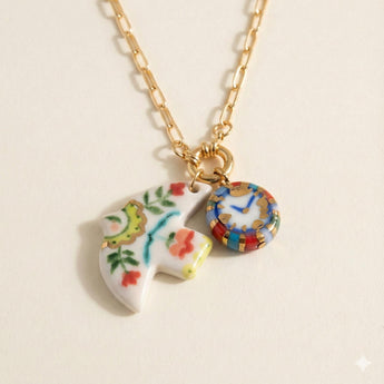 Dove & Clock Necklace - image 1