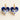 Blue Muse Heart Porcelain Earrings