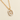 Botanical Relief Porcelain Pendant Necklace – 22K Gold