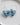 Porcelain Heart Earrings – Blue Tulip & 22K Gold Lustre BitaJewells