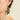 Forest Green Swallow Earrings – Hand-Painted Porcelain Bird with Gold Lustery