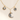 Moon eye skull charm necklace full view showing all three hand-painted porcelain charms