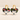 Black Floral Face Porcelain Earrings – Heart Hoop Earrings