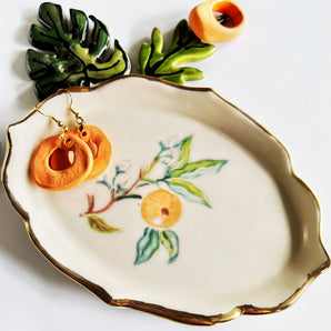 Hand Painted Porcelain Jewelry Dish