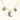 Moon, Evil Eye & Skull Porcelain Charm Necklace