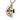 Hand-Painted Porcelain Pendant Necklace – Floral  Motif Collection