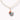 Porcelain Pendant Necklace – Red Poppy & 22K Gold Lustre