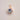 Porcelain Pendant Necklace – Delft Blue Floral & 22K Gold Lustre BitaJewells