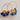 Blue & Green Fan Hoop Earrings - image 2