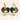 Christmas muse face heart handmade porcelain earrings
